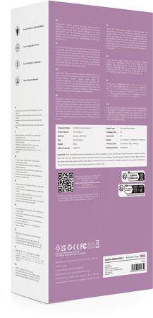 Сиреневый вибромассажёр Emma Neo 2 с функцией нагрева